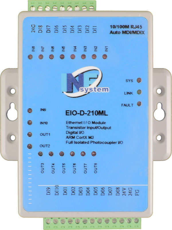 EIO-D-210ML 10DI/8DO, Ethemet I/O Module
